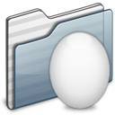 Egg Folder Graphite Icon 128x128 png